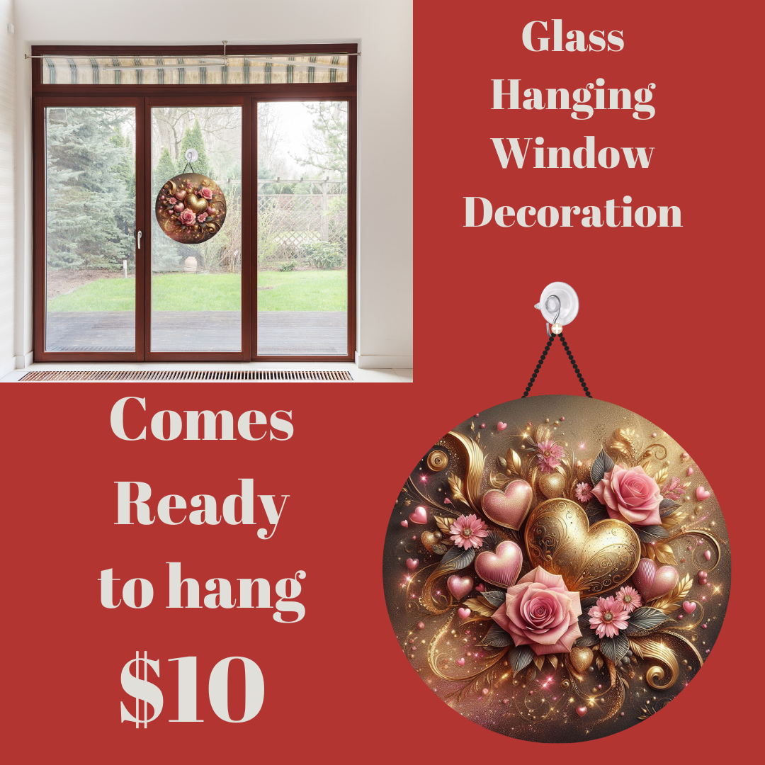 Enchanted Bouquet Series: Glass Hanging Window Decorations