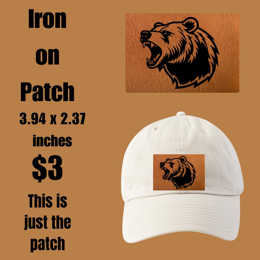 Roaring Bear Embroidery Patch