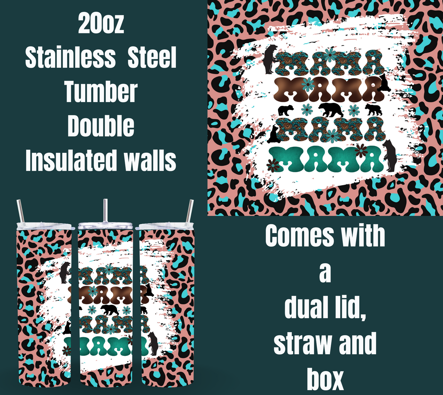 Mama Bear Retreat Series 20oz Tumblers