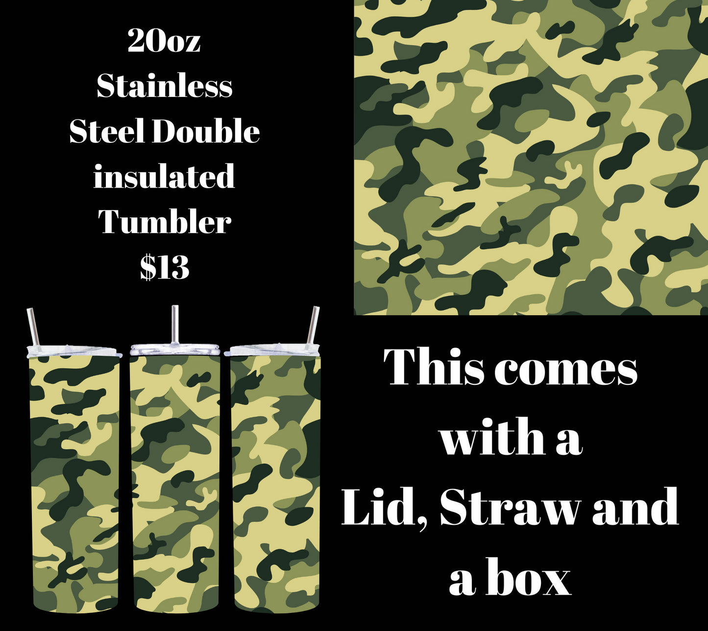 Stealth Sipper 20oz Tumbler