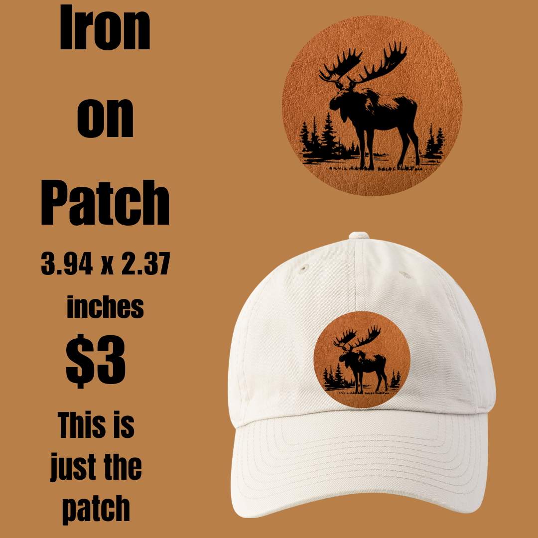Majestic Moose Forest Scene Patch