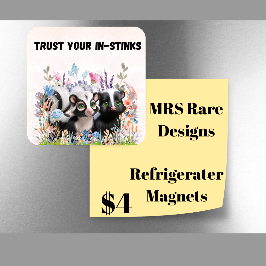 Inspirational Skunk Garden Magnets