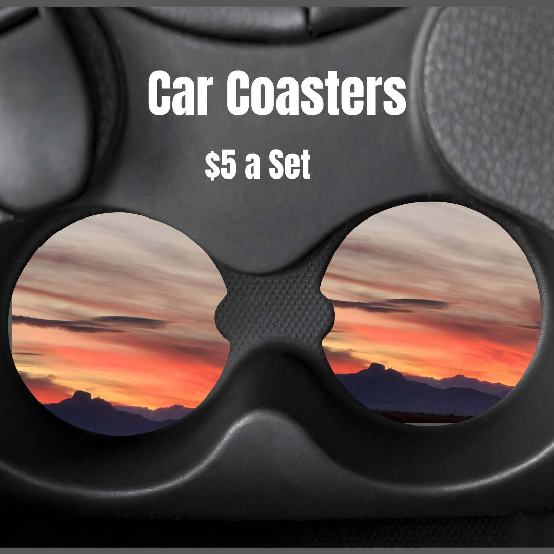 Heart Mountain Car Coasters