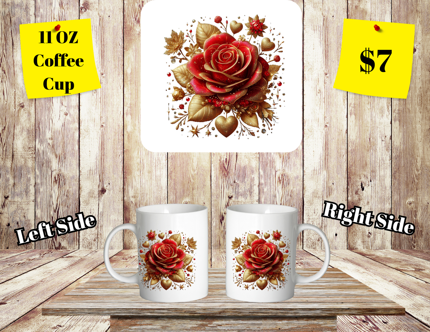 Floral Elegance Coffee Mugs