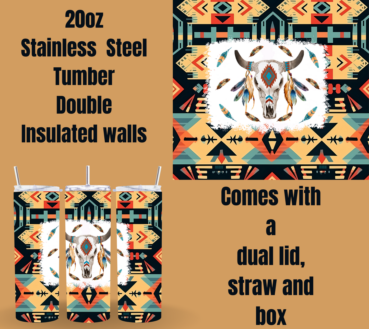 Tribal Spirit Insulated Tumbler