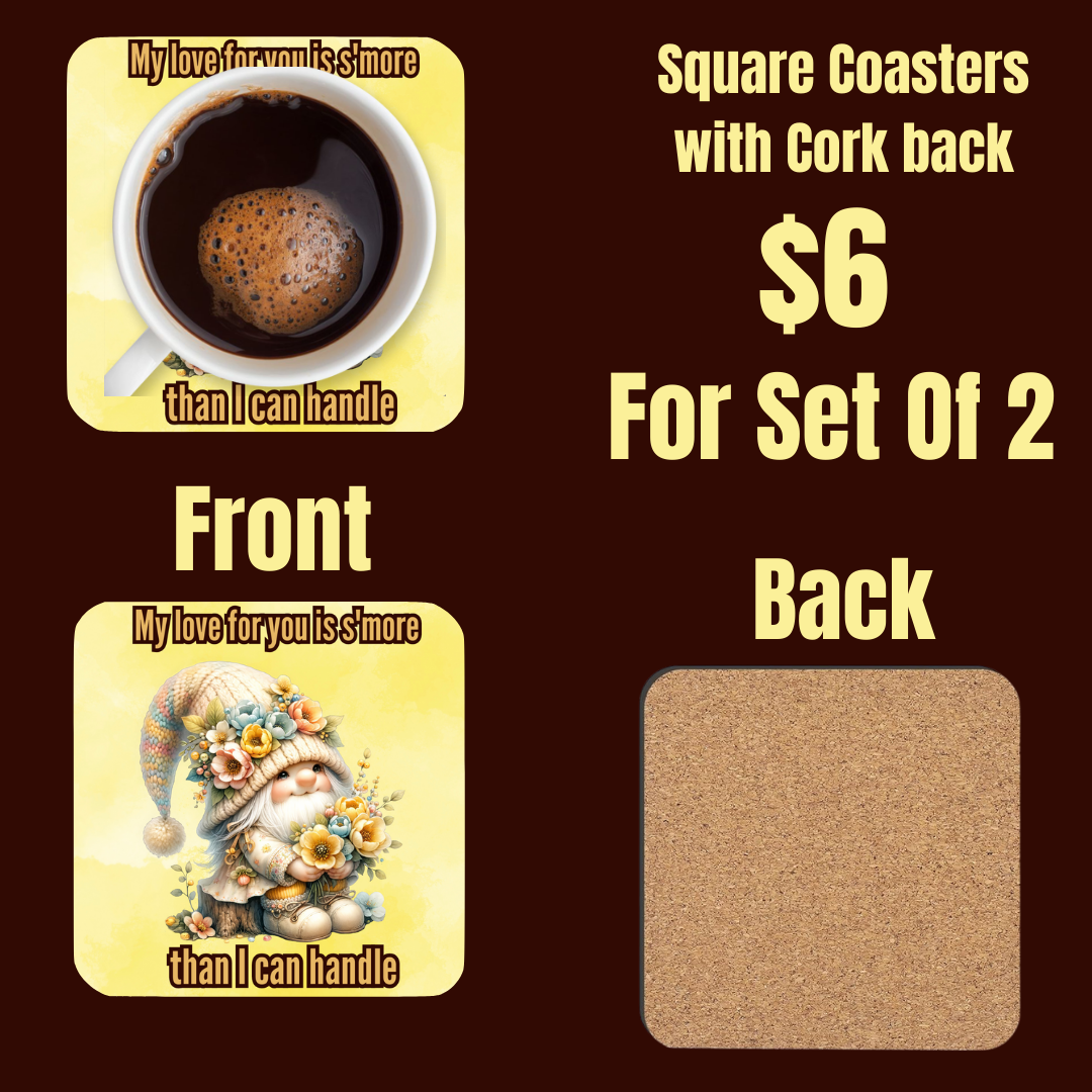 Gnome's Embrace Coaster Set