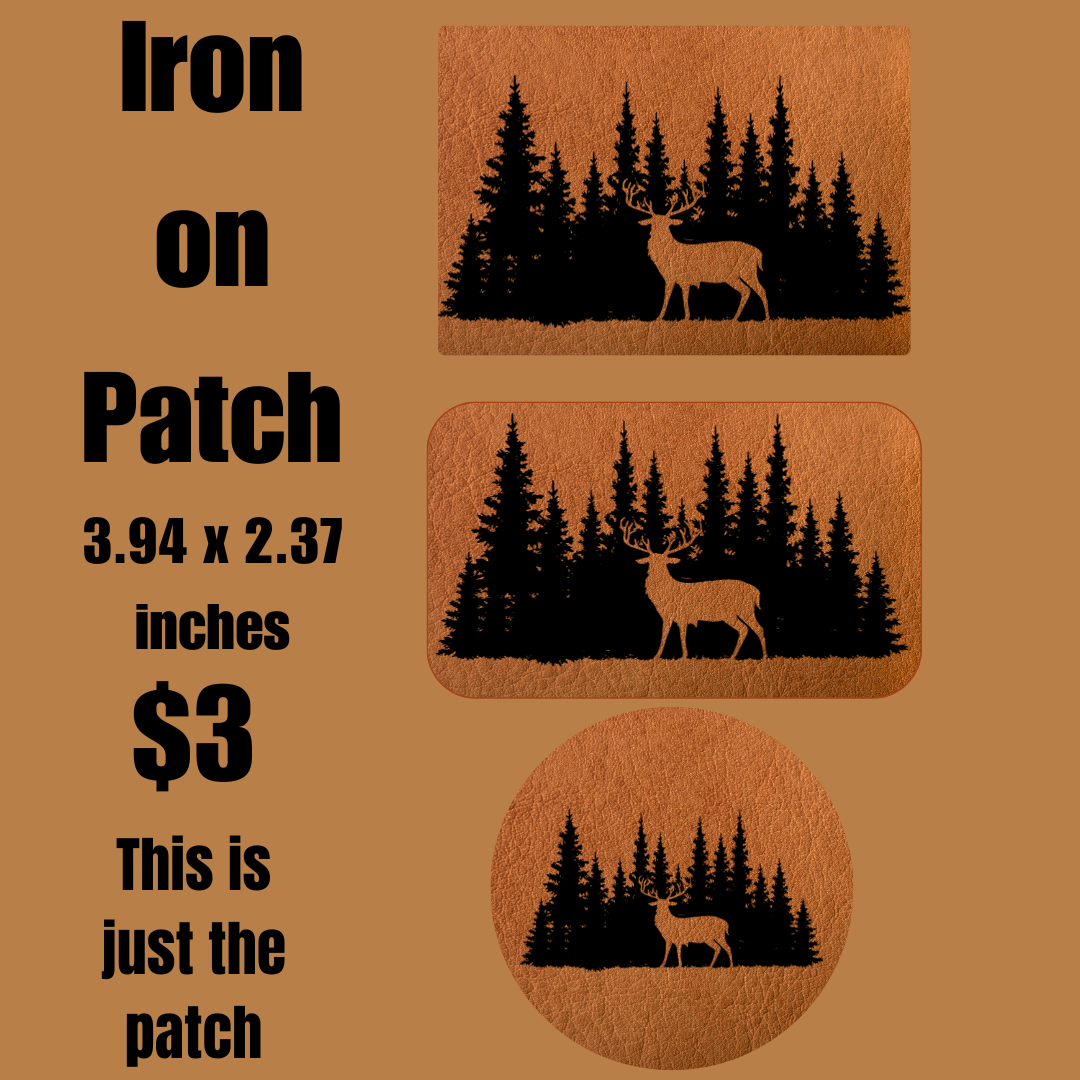 Enchanted Forest Deer Iron-on Patch
