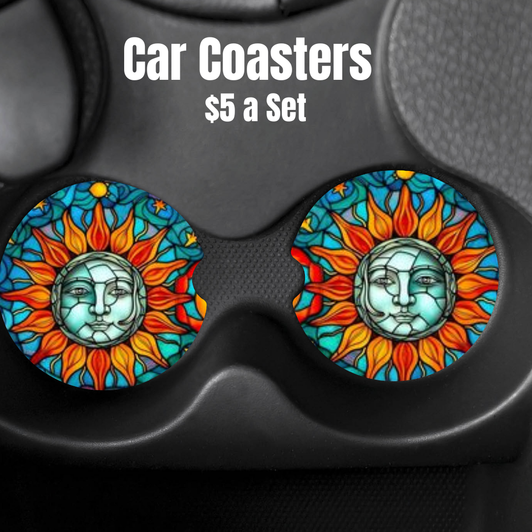 Celestial Harmony Car Coasters