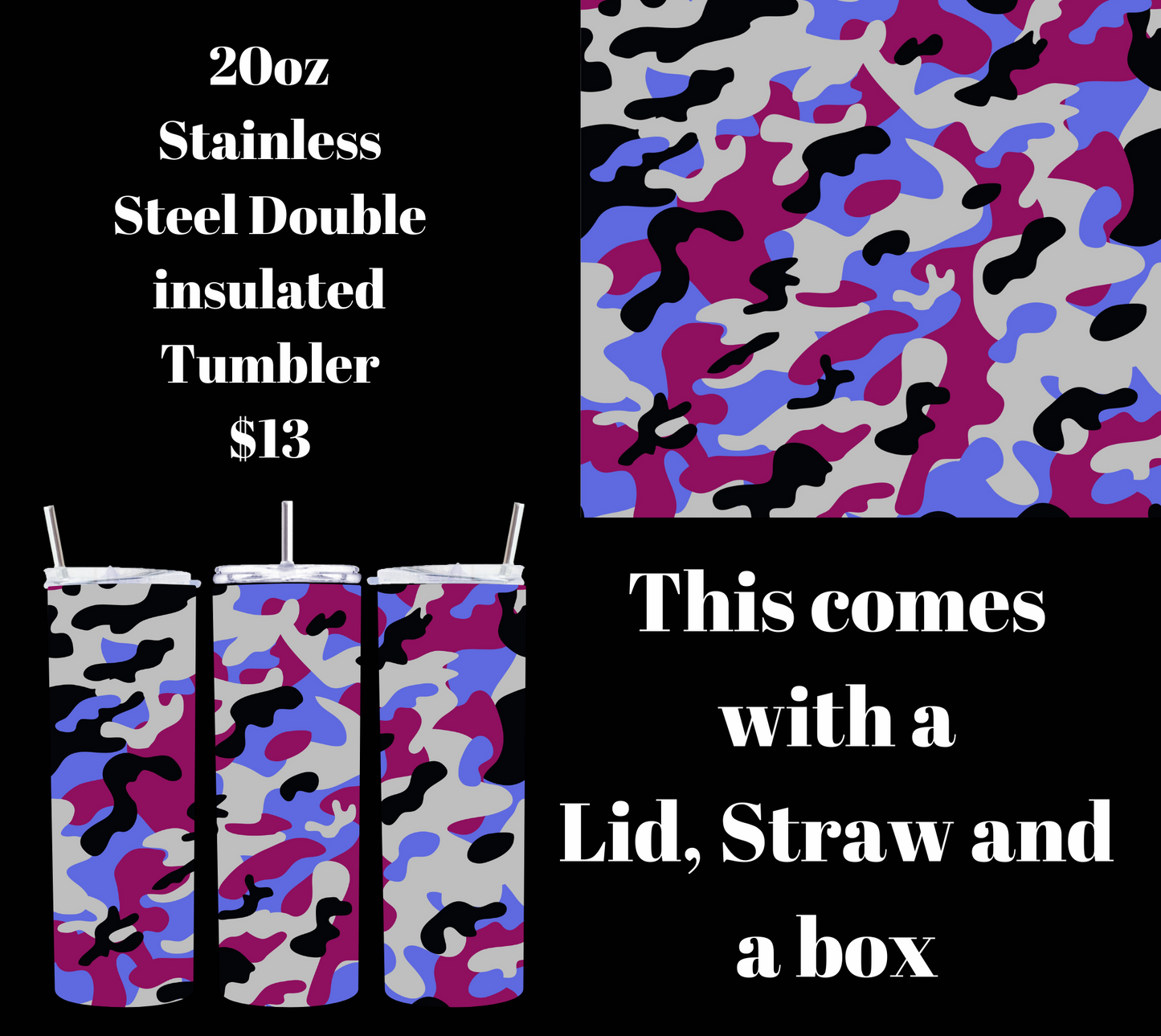 Stealth Sipper 20oz Tumbler