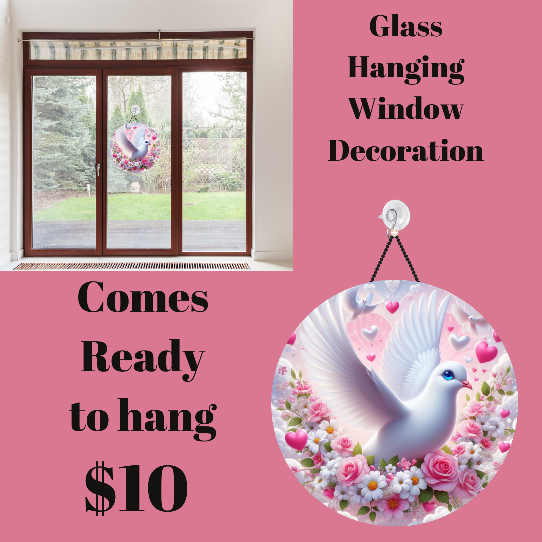 Seraphic Elegance Glass Suncatcher
