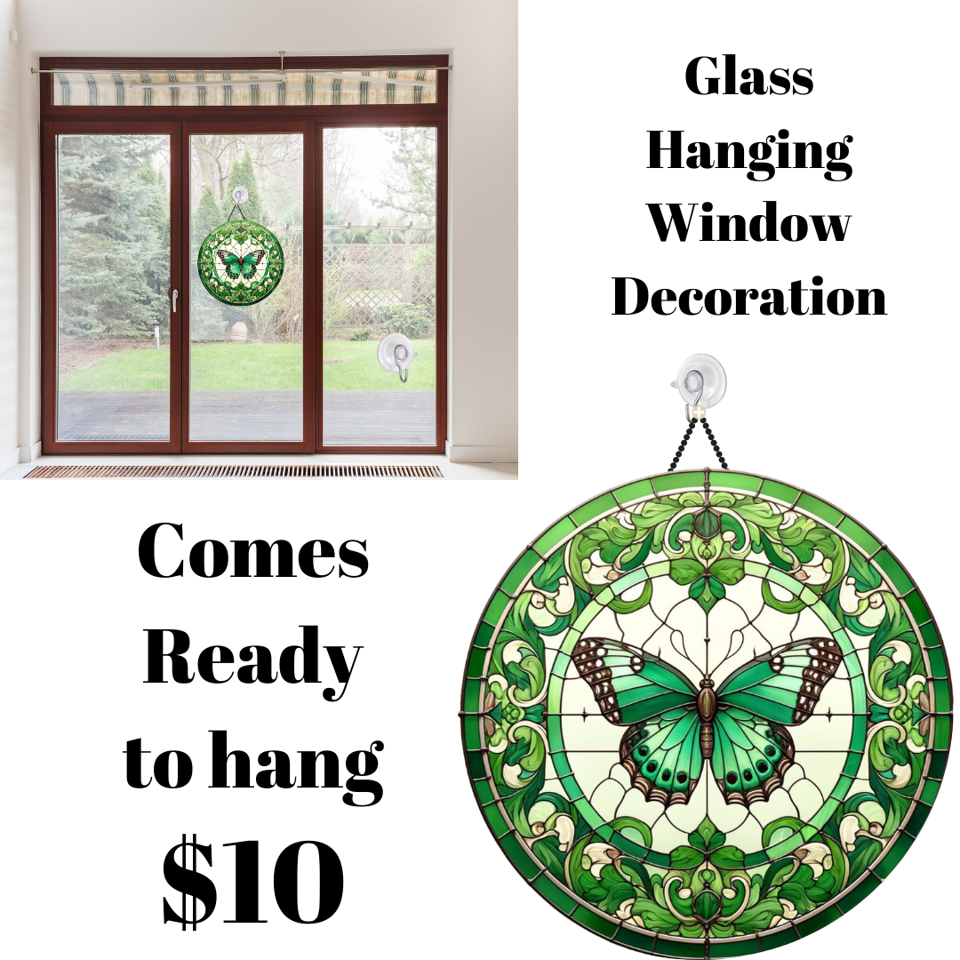 Enchanted Butterfly Stained Glass Window Charm