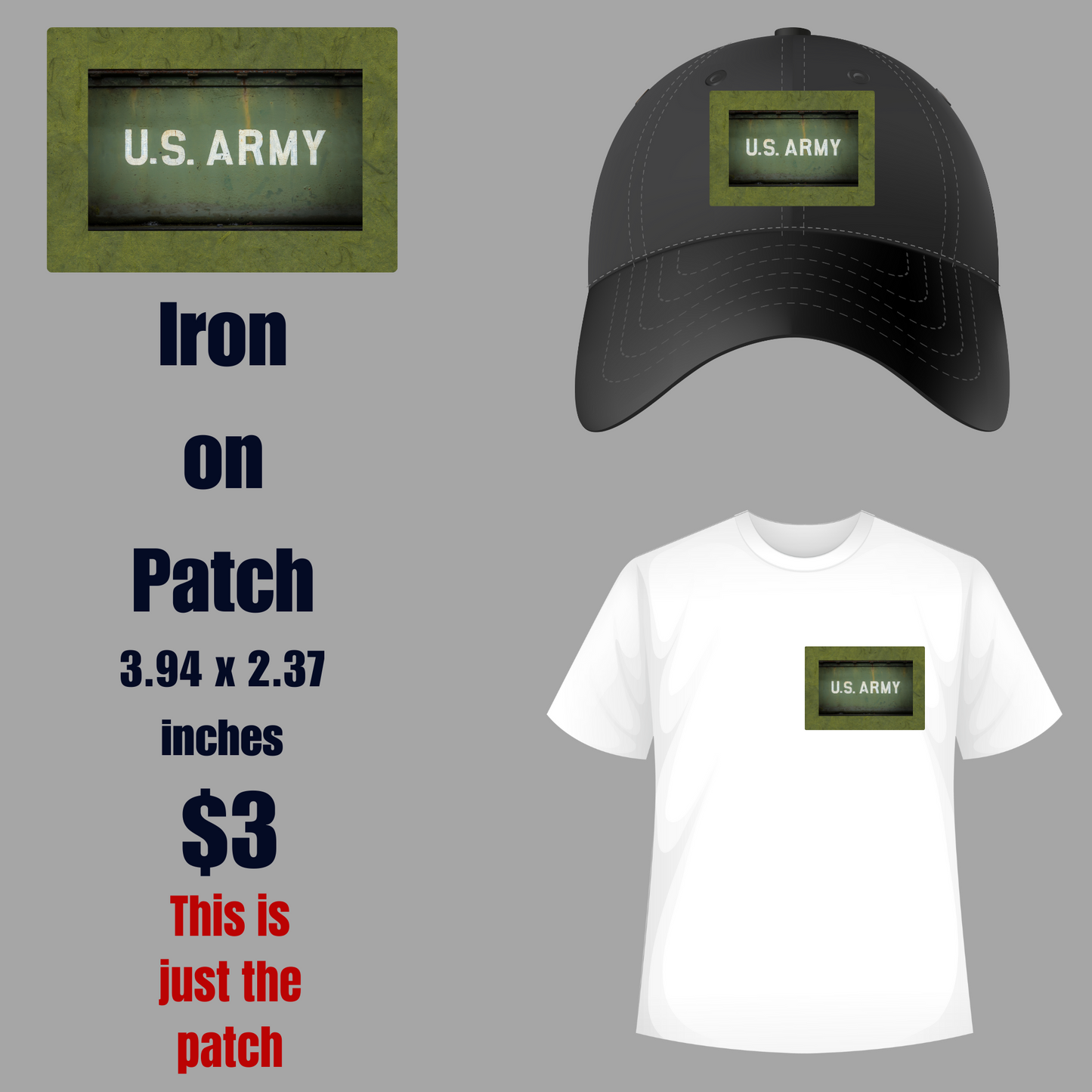 Military Valor U.S. Army Iron-On Patch