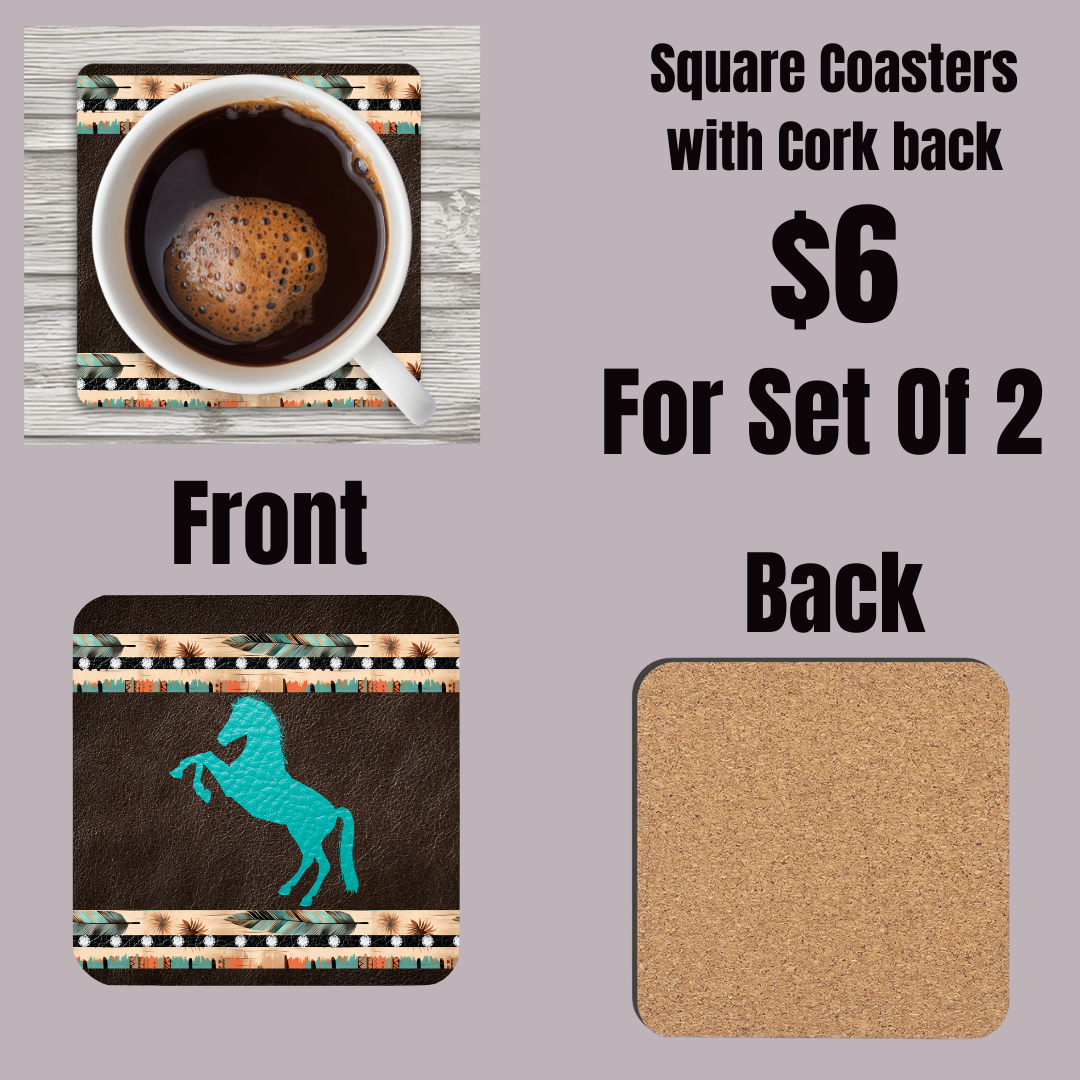 Desert Dusk Equestrian Coasters