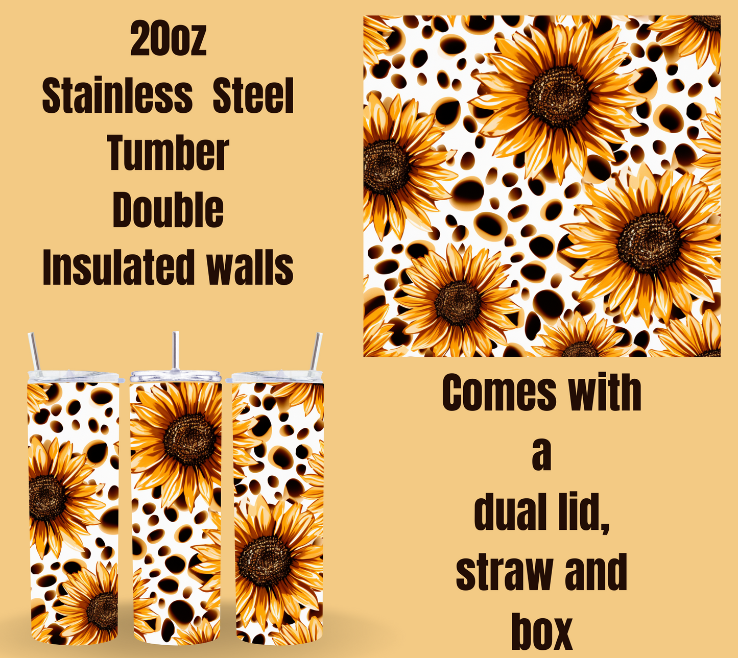 Sunflower Serenity Tumbler