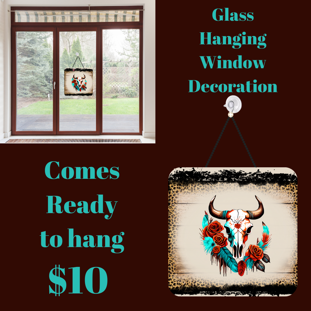 Serene Steer Glass Artwork Hanger