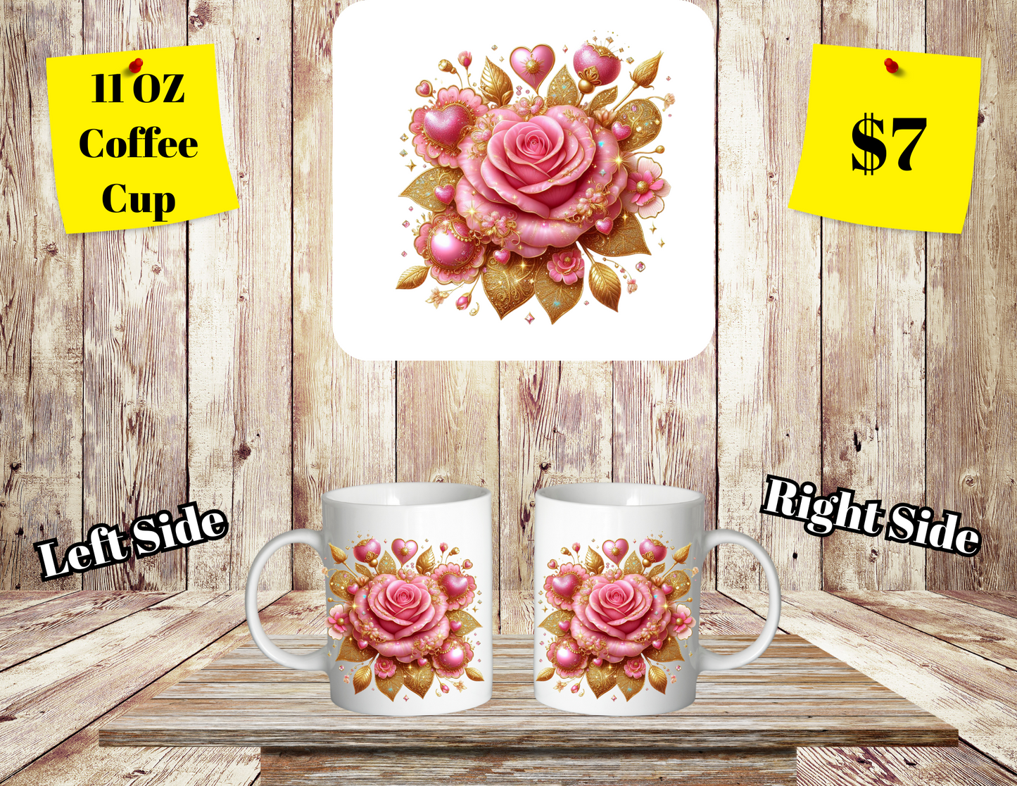 Floral Elegance Coffee Mugs