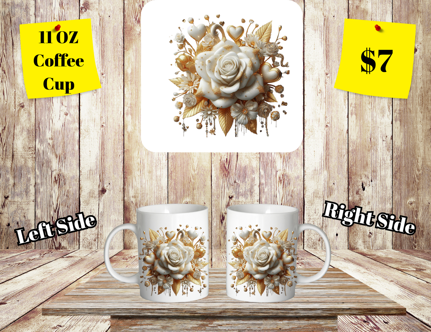 Floral Elegance Coffee Mugs
