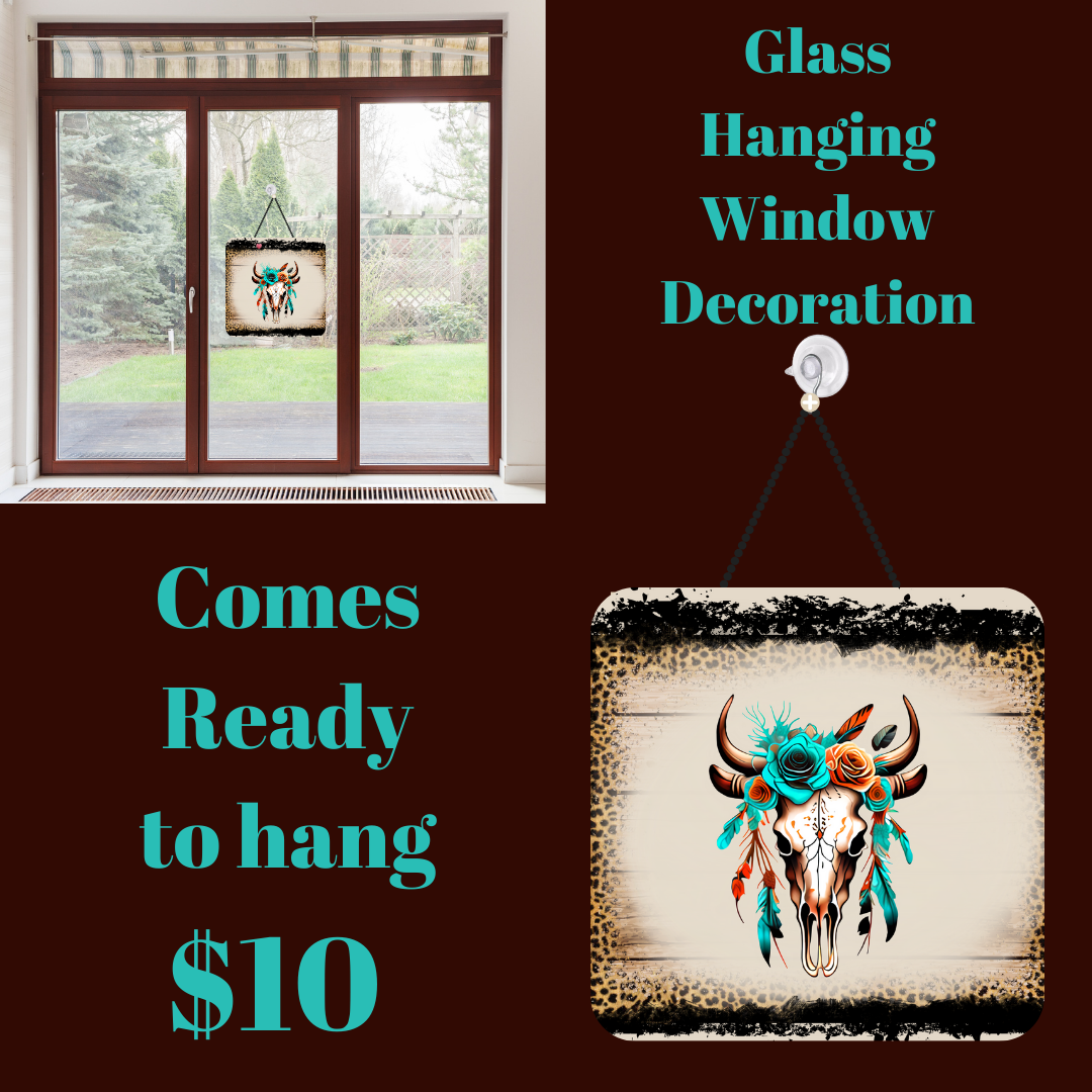Serene Steer Glass Artwork Hanger