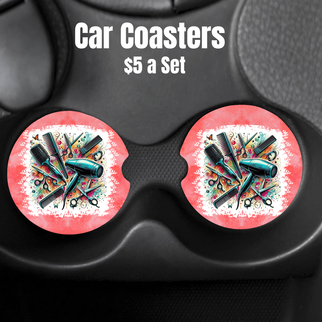 Stylist’s Palette Car Coasters