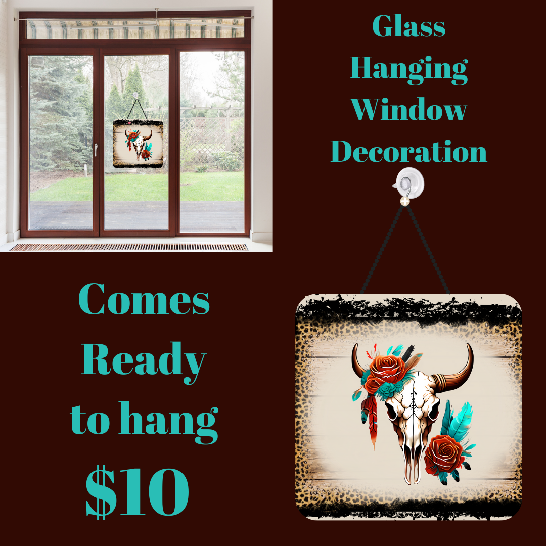 Serene Steer Glass Artwork Hanger