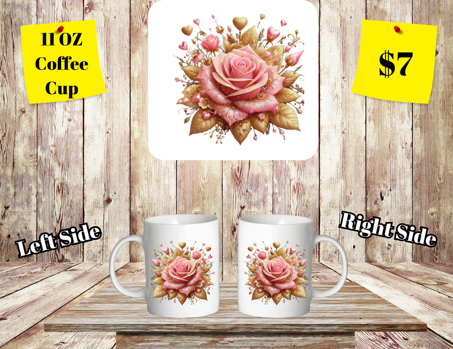 Floral Elegance Coffee Mugs