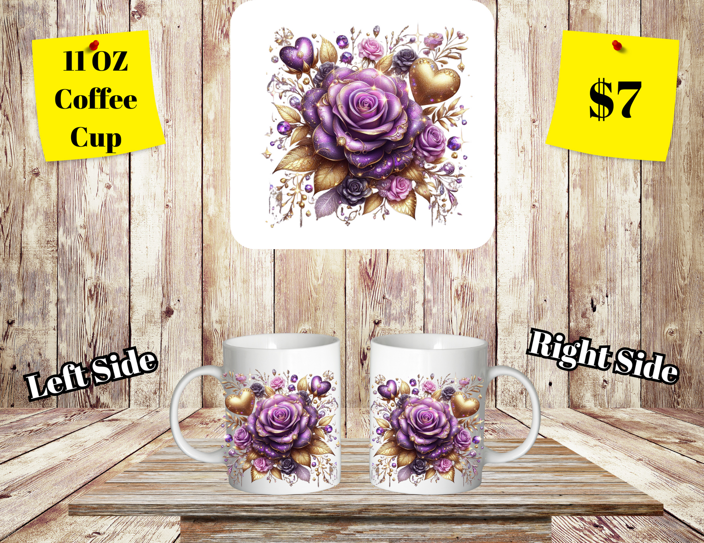 Floral Elegance Coffee Mugs