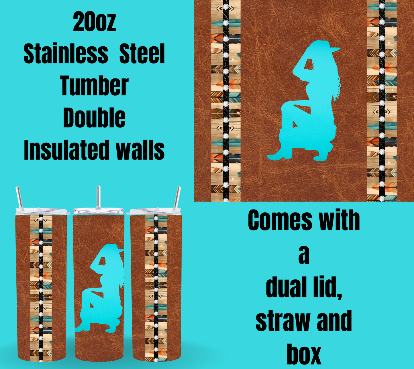 Cowgirl Quencher Tumblers