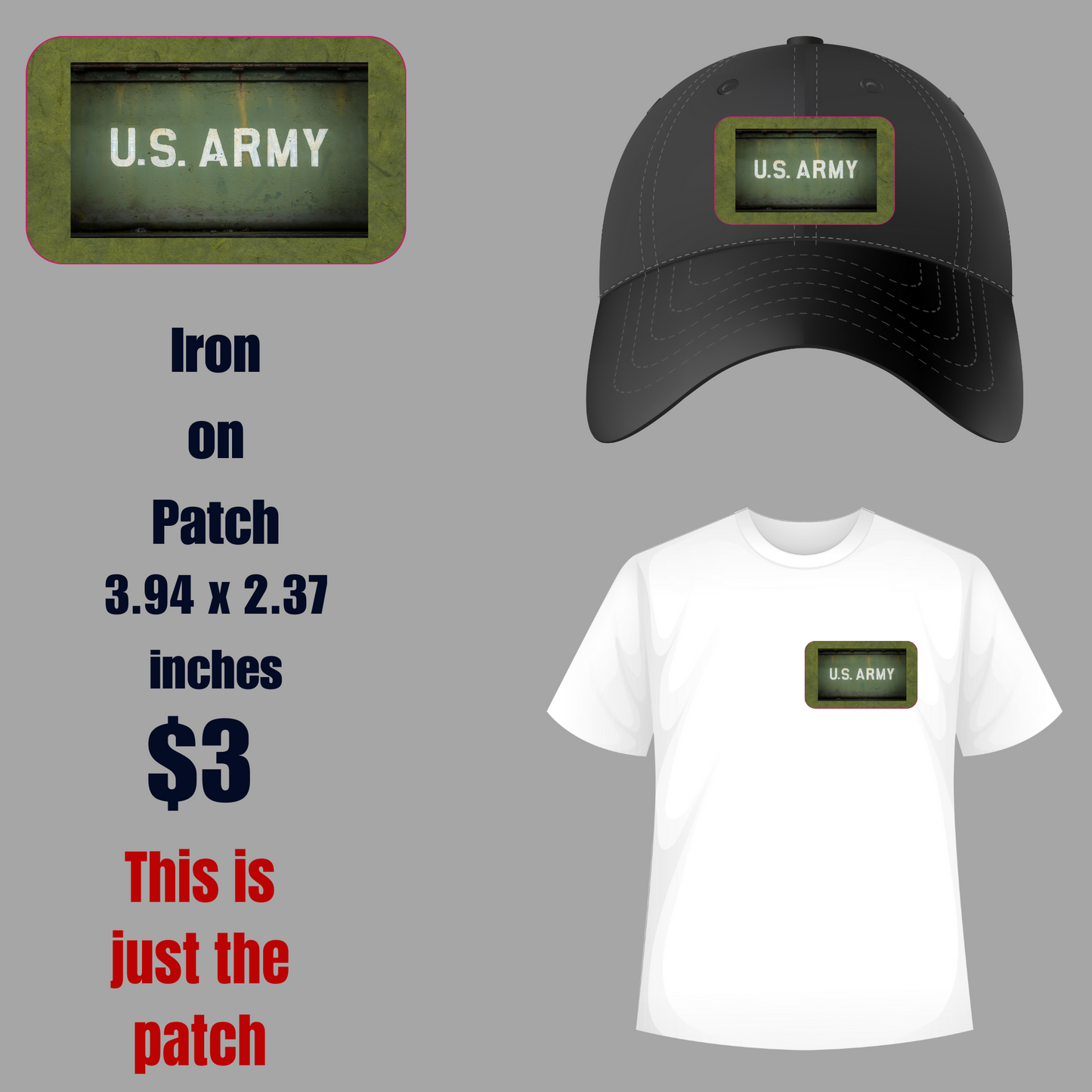 Military Valor U.S. Army Iron-On Patch