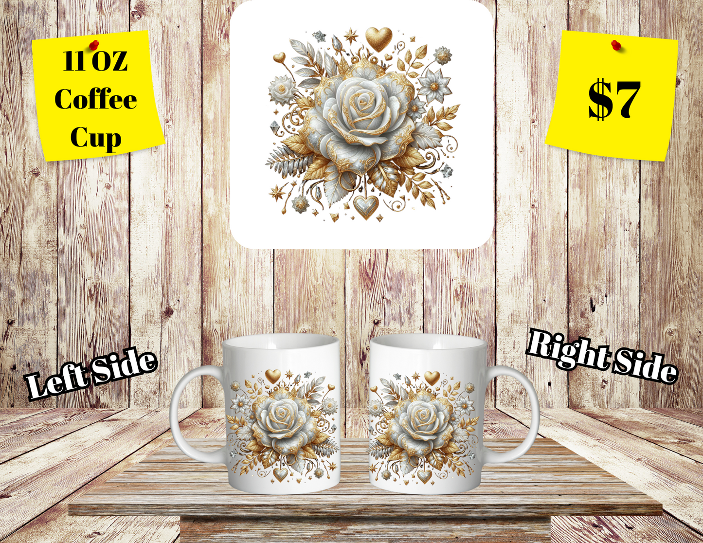 Floral Elegance Coffee Mugs