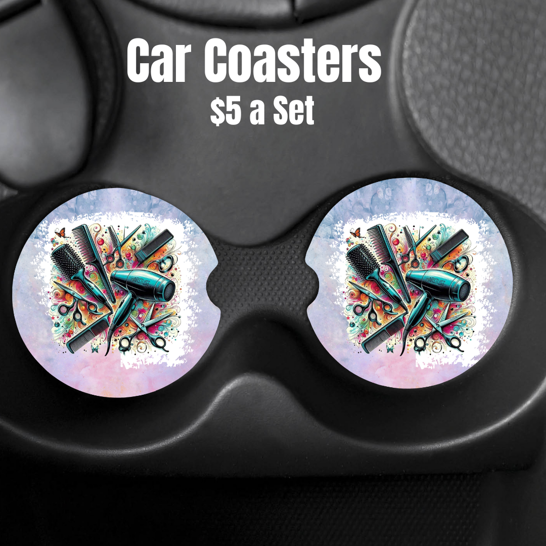 Stylist’s Palette Car Coasters