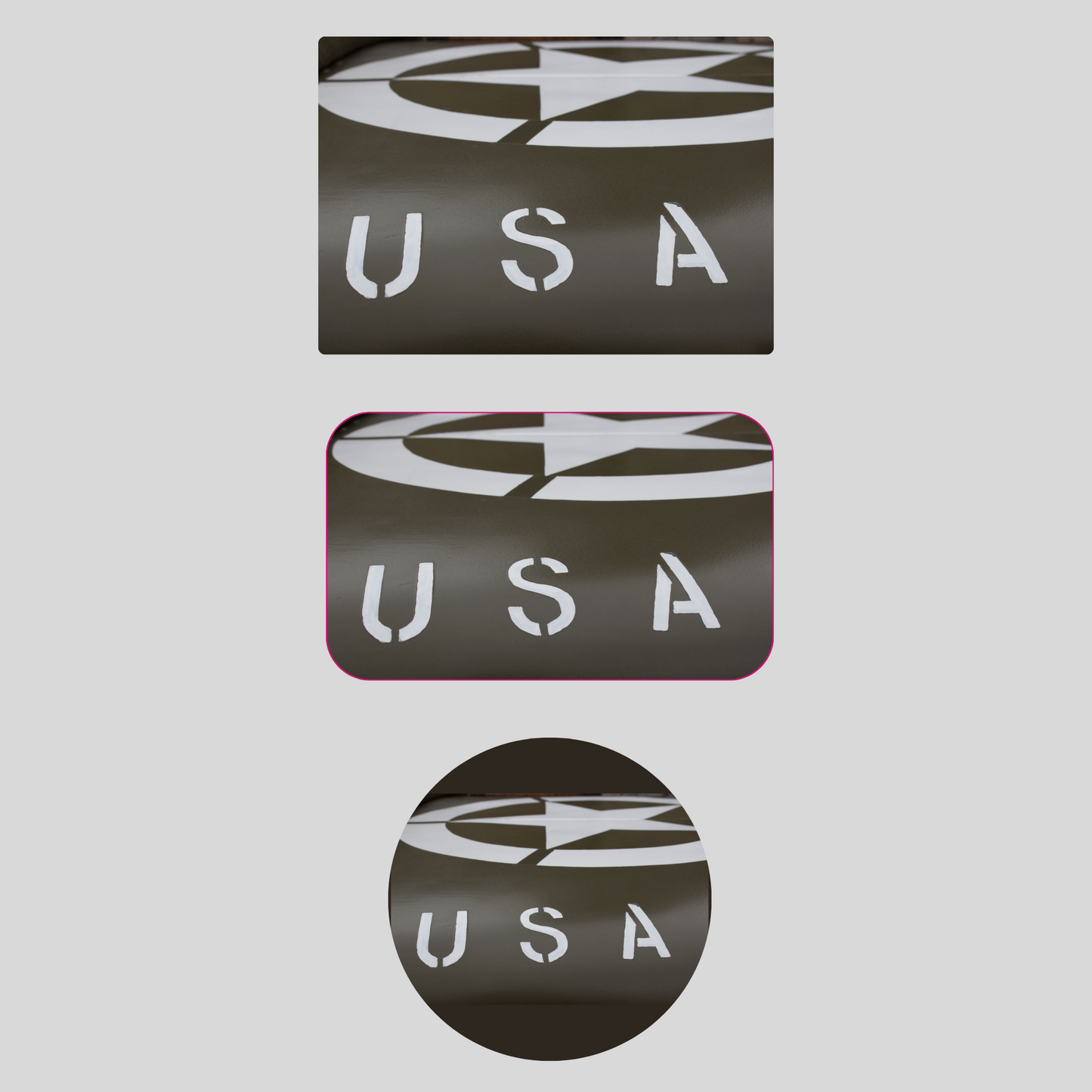 Patriotic USA Iron-On Patch
