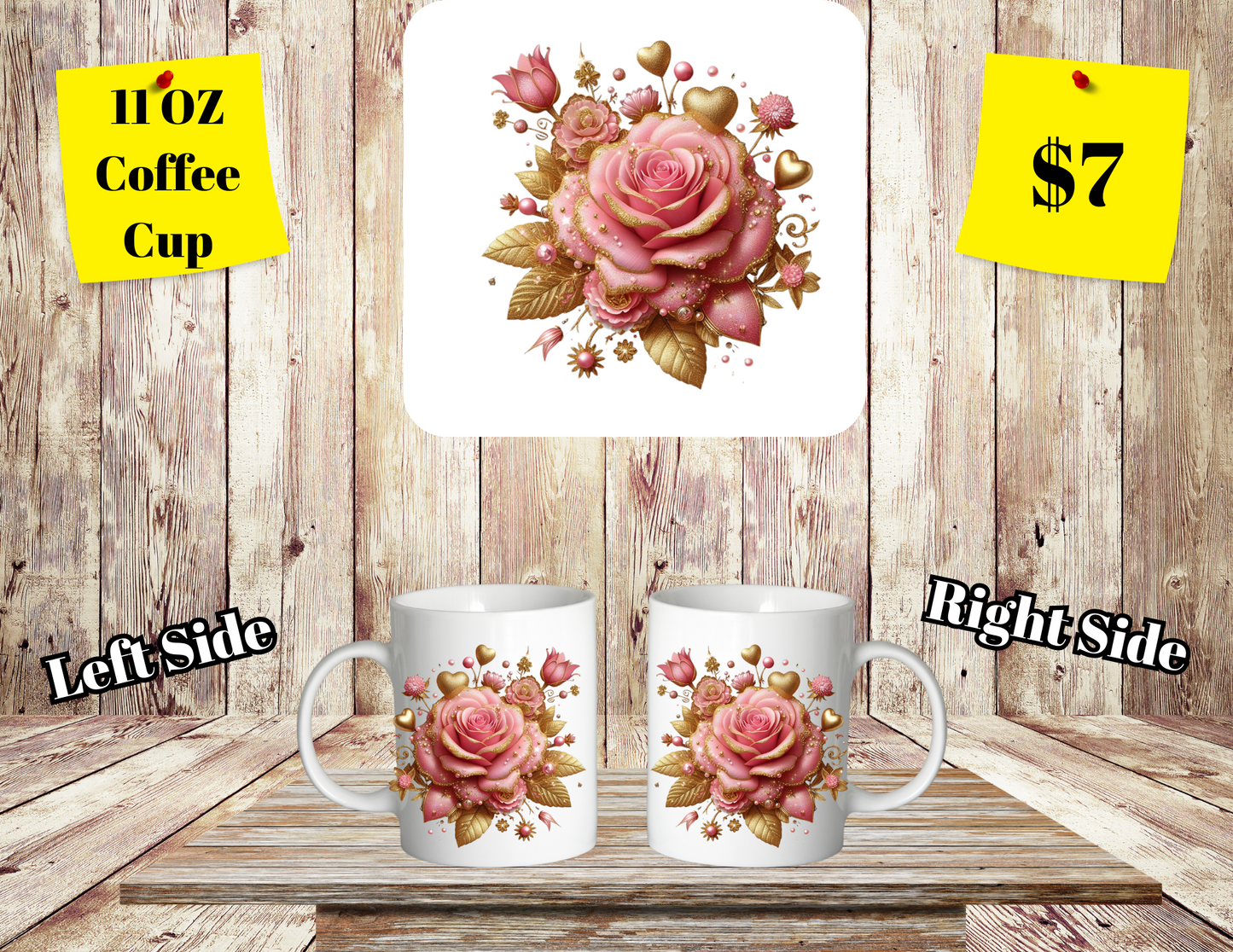 Floral Elegance Coffee Mugs