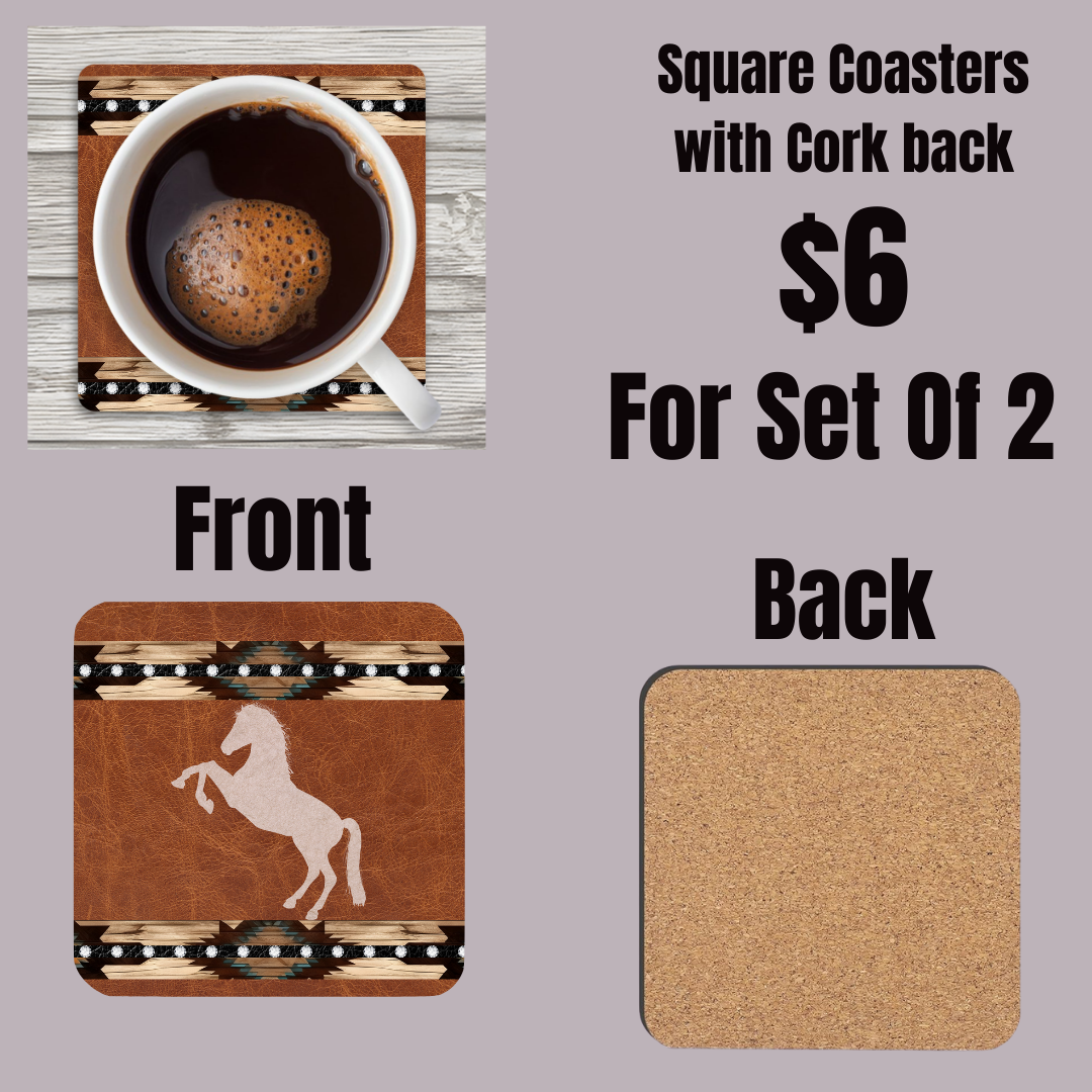 Desert Dusk Equestrian Coasters