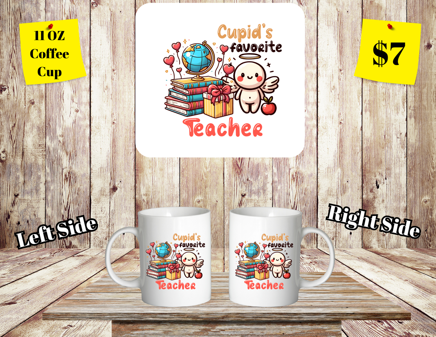 Cherished Educator Collection: 11 oz Teacher-Themed Coffee Mugs