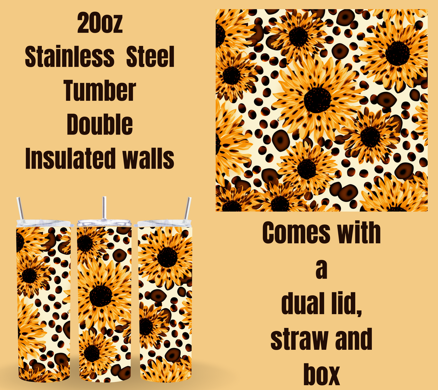 Sunflower Serenity Tumbler