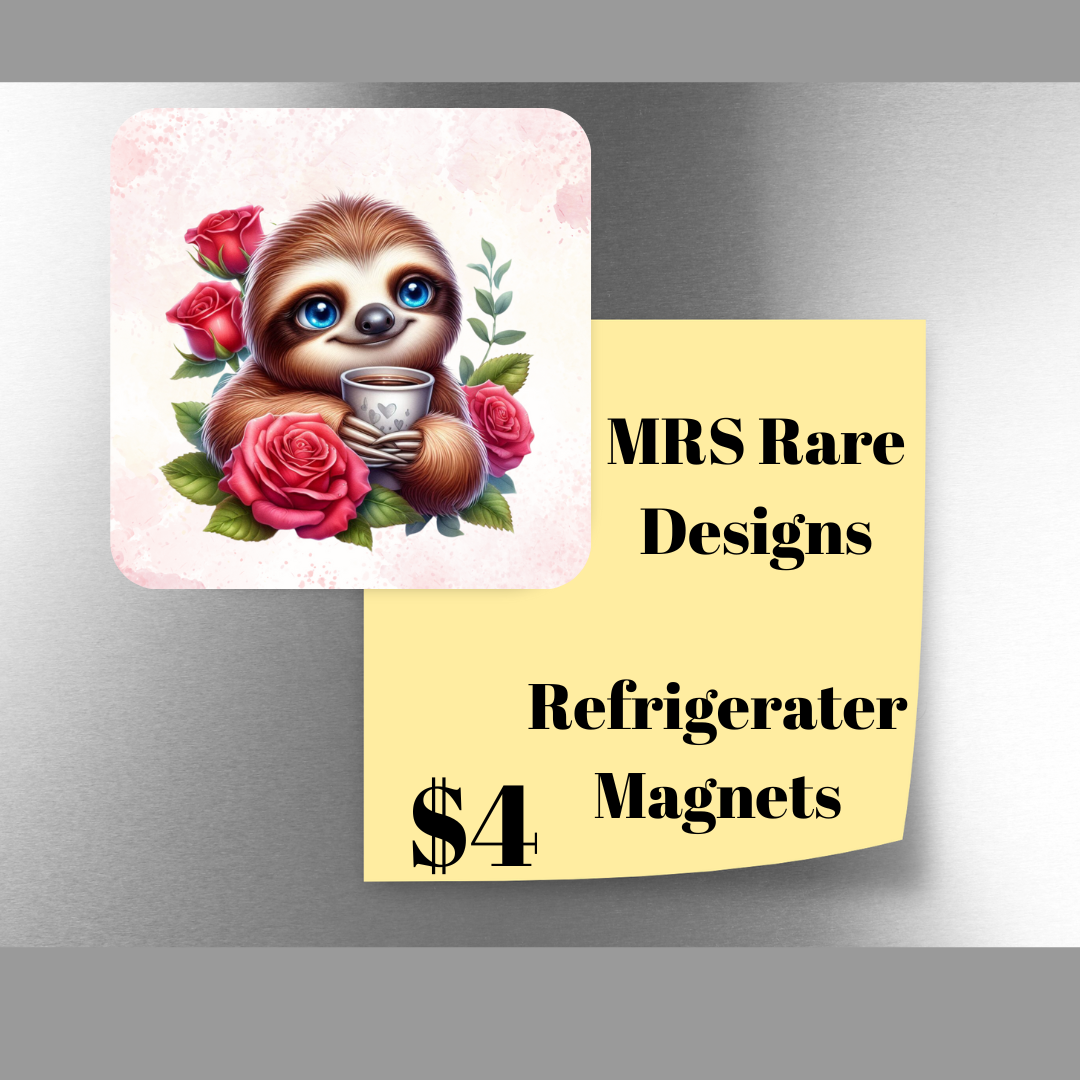 Chill Companions: Sloth Magnet Series