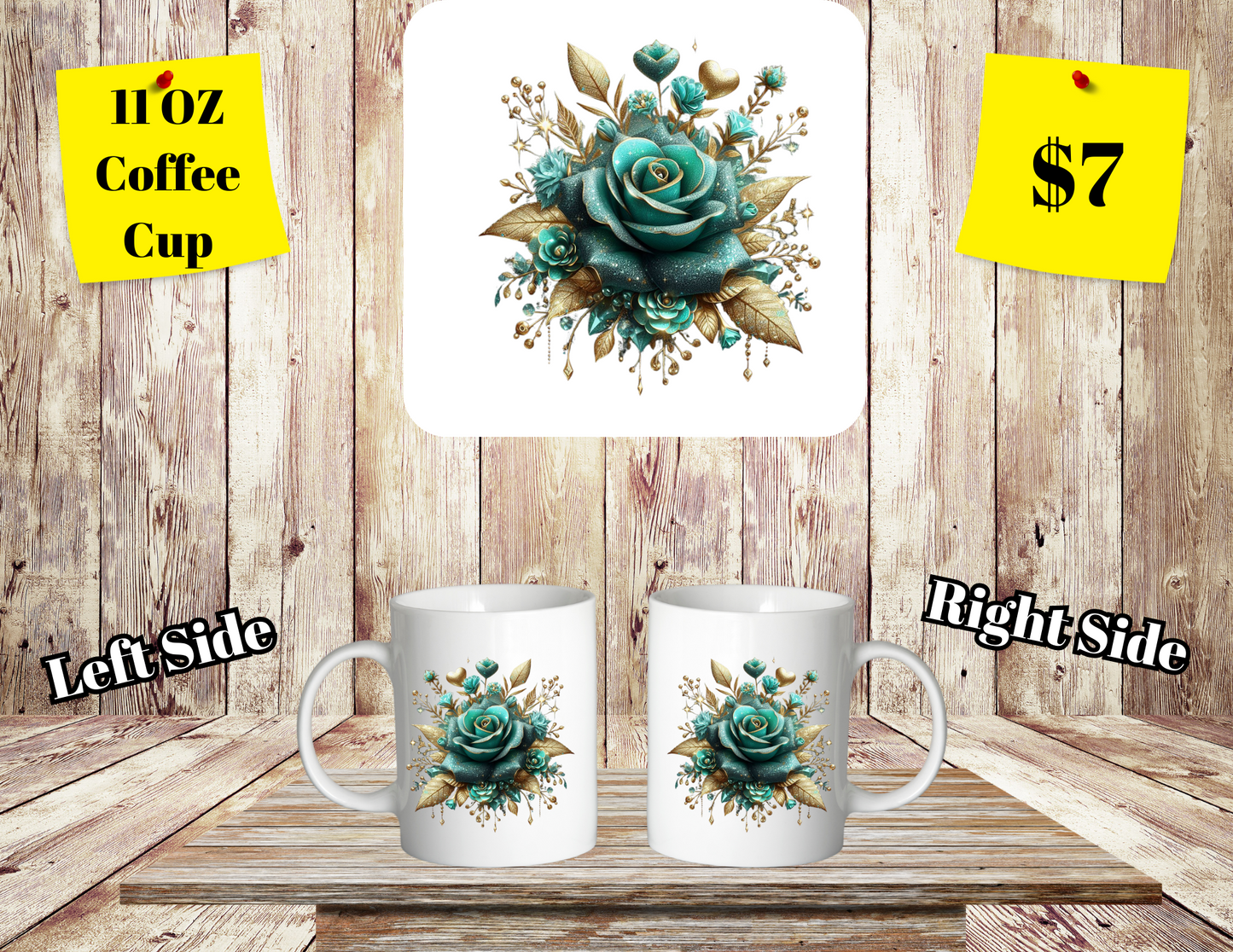Floral Elegance Coffee Mugs