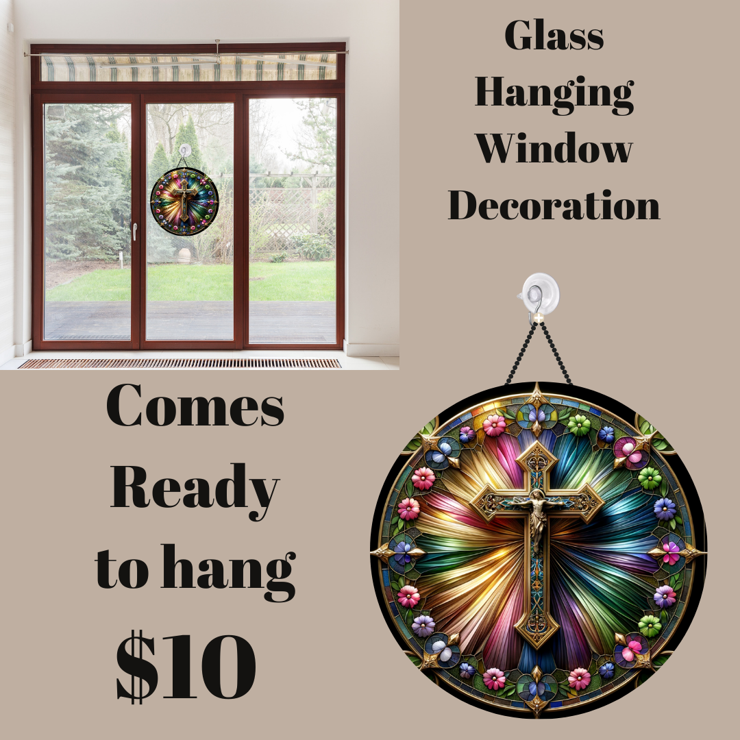 Radiant Faith Glass Suncatcher