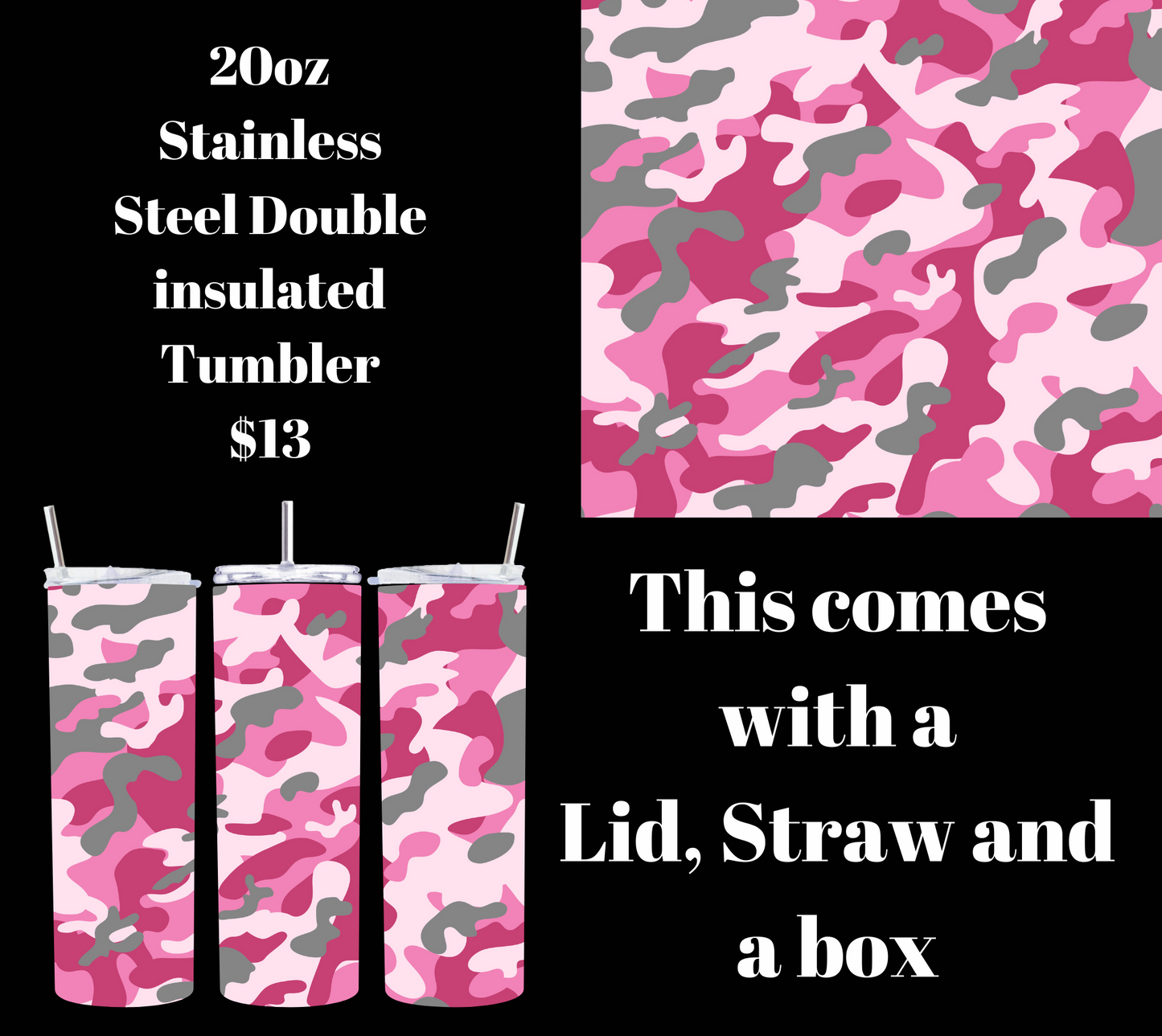 Stealth Sipper 20oz Tumbler