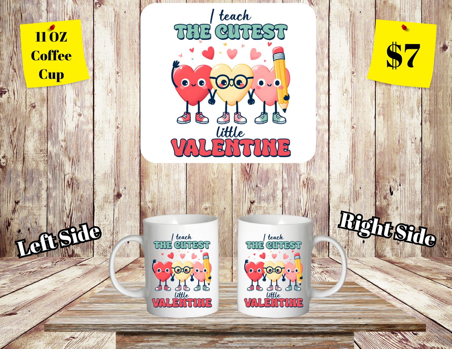 Cherished Educator Collection: 11 oz Teacher-Themed Coffee Mugs