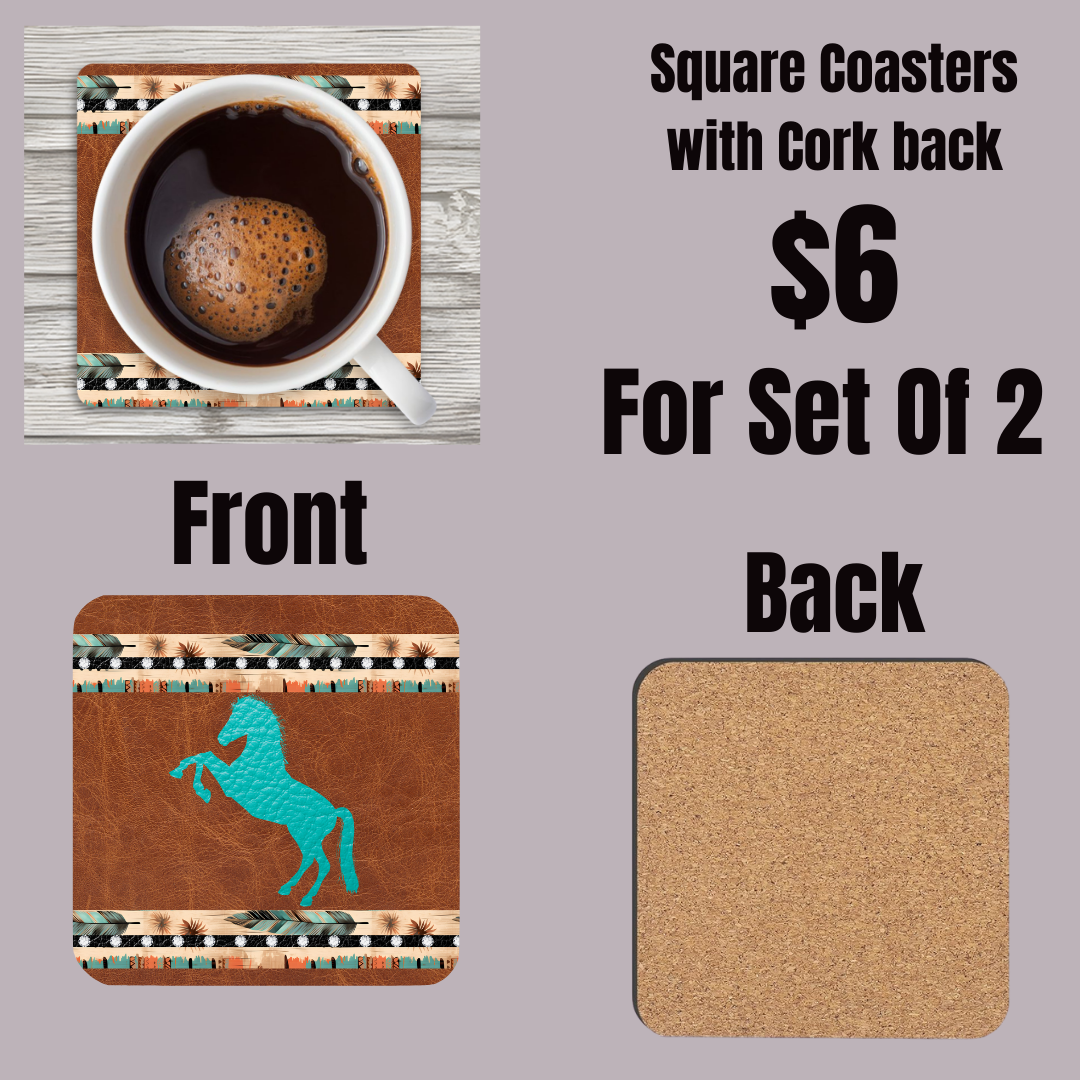 Desert Dusk Equestrian Coasters