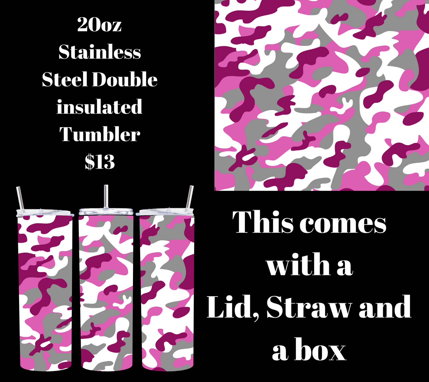 Stealth Sipper 20oz Tumbler