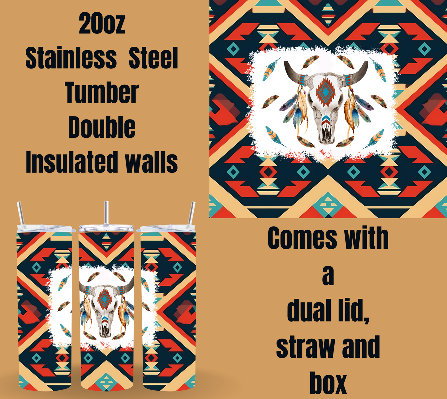 Tribal Spirit Insulated Tumbler