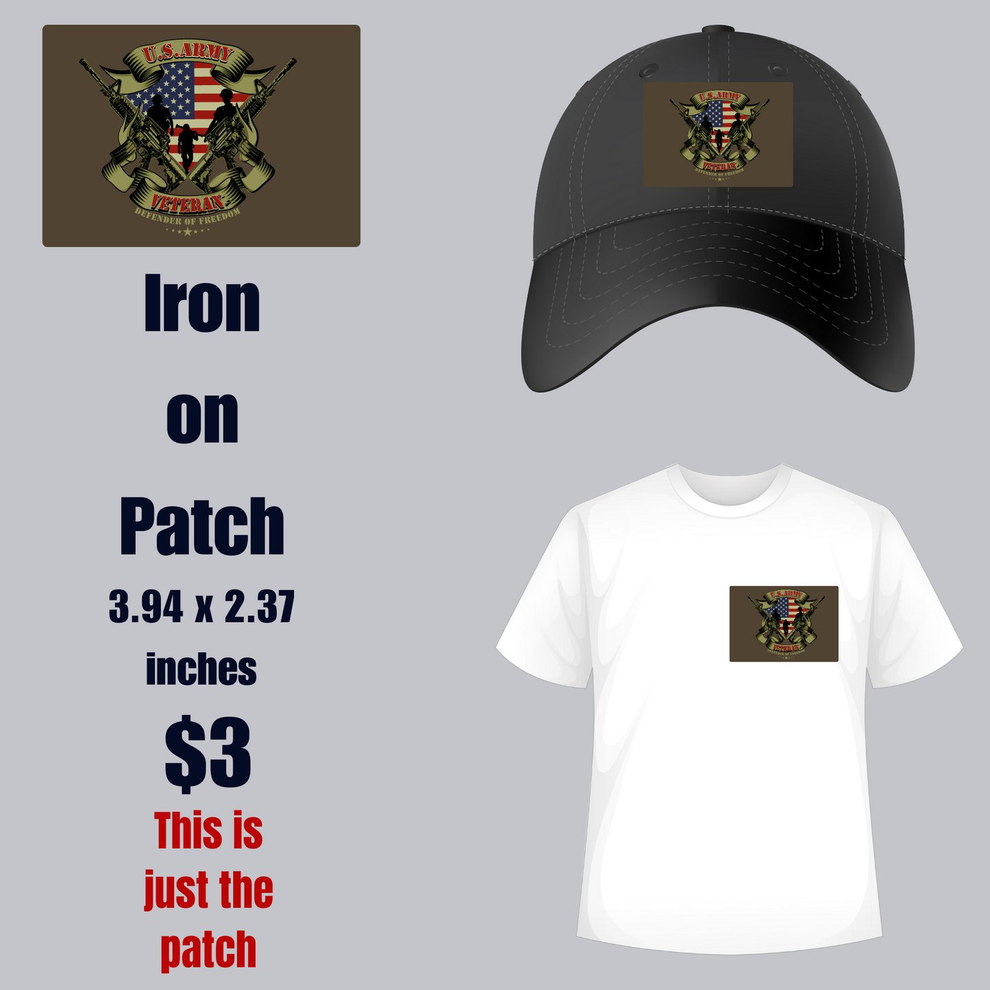 Defender of Freedom Iron-On Patch
