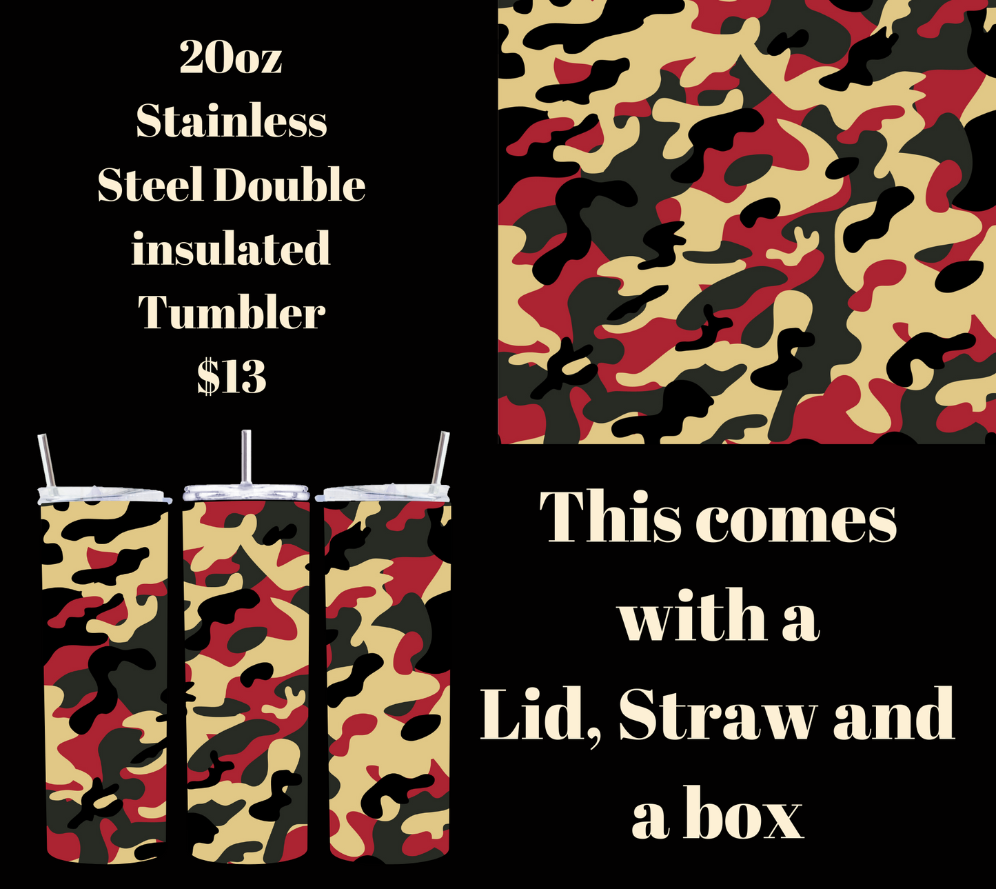 Stealth Sipper 20oz Tumbler