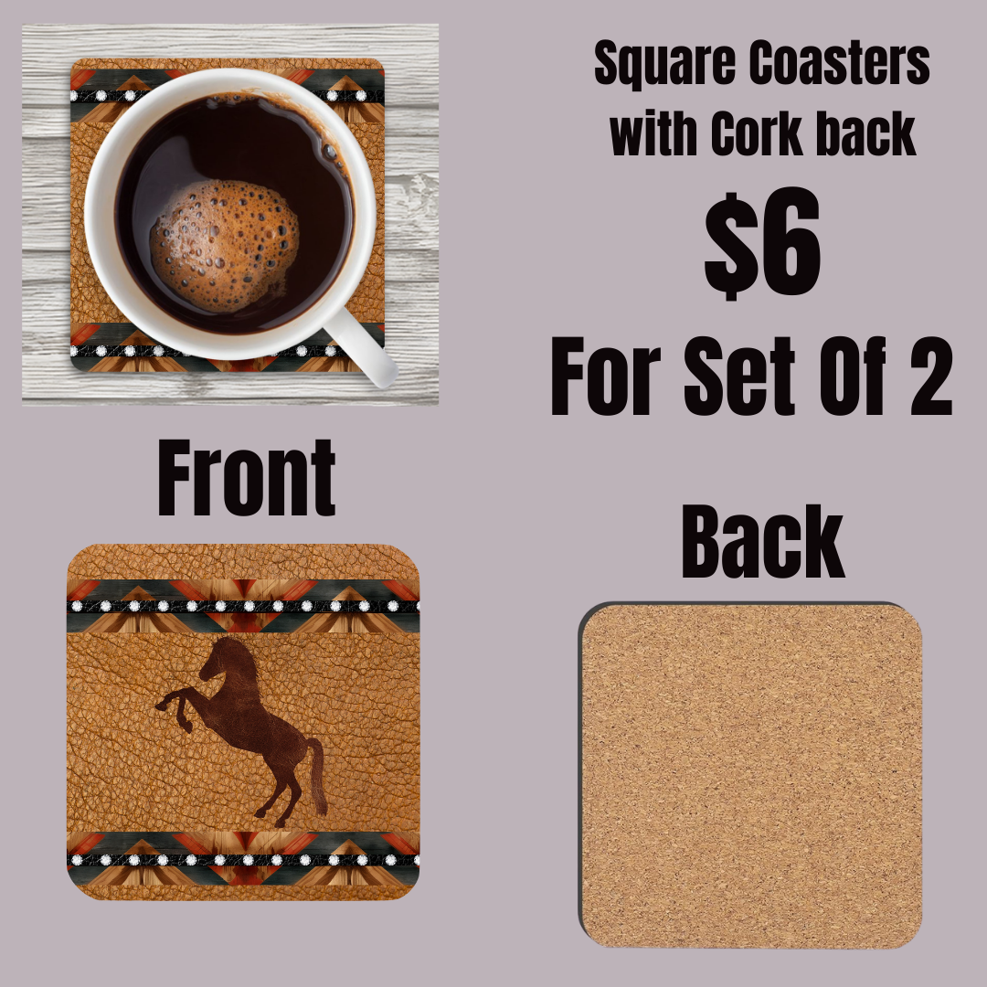 Desert Dusk Equestrian Coasters