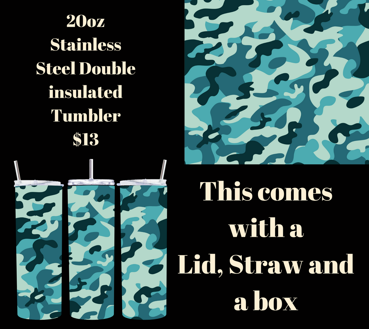 Stealth Sipper 20oz Tumbler