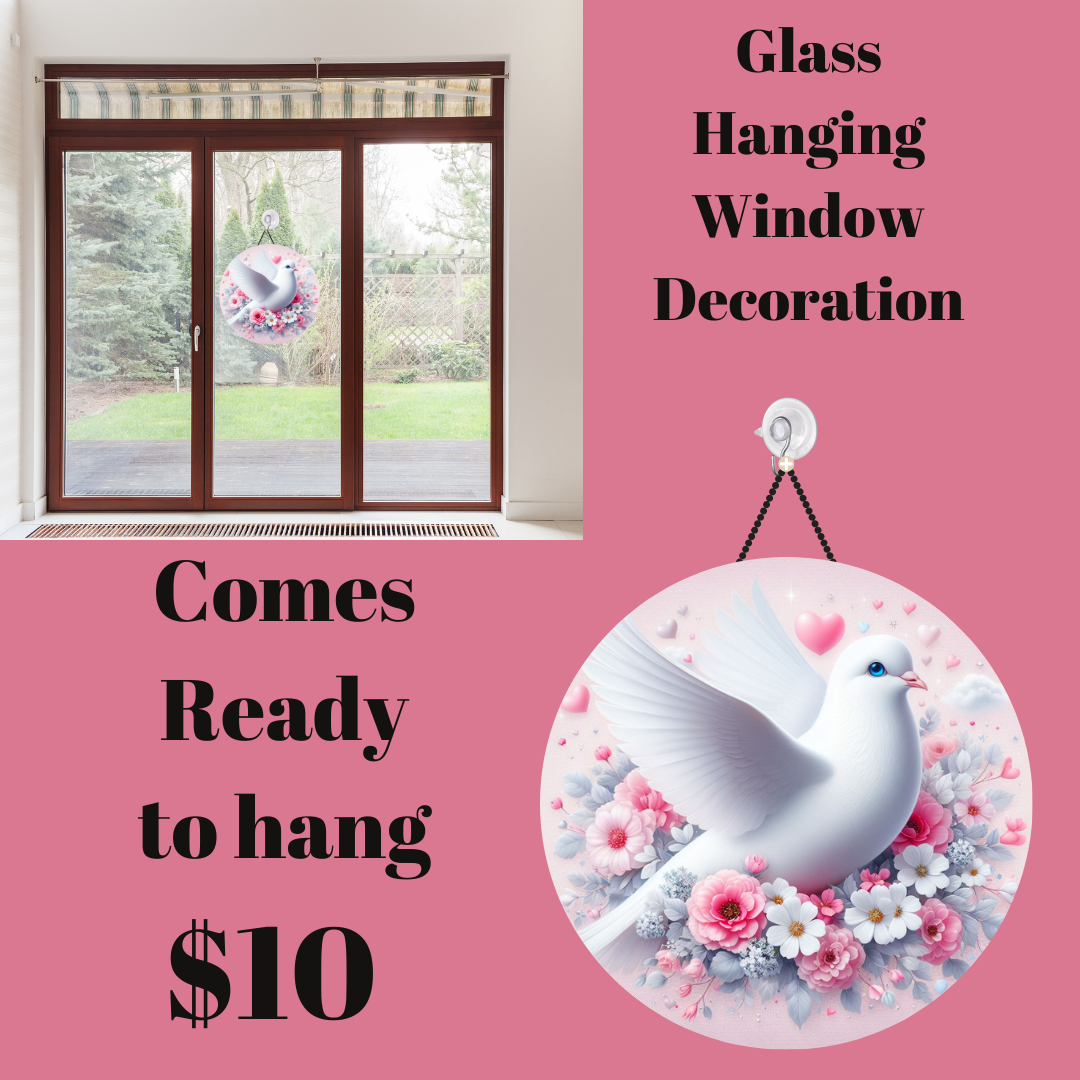Seraphic Elegance Glass Suncatcher