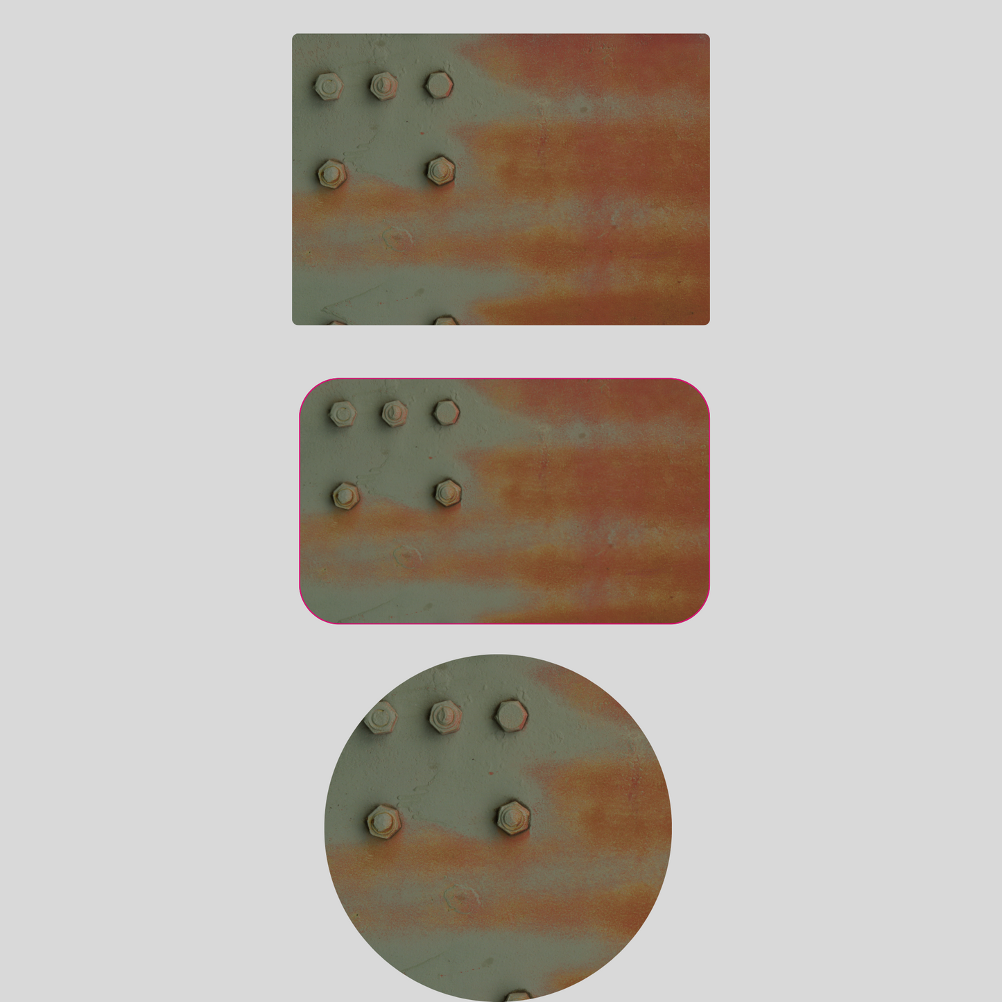 Industrial Rust Iron-On Patch