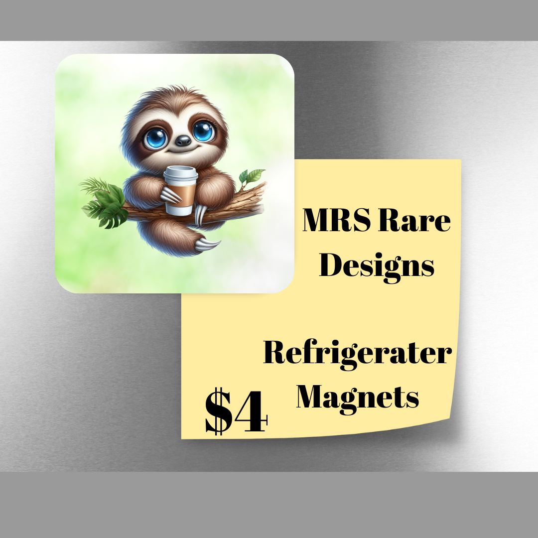 Chill Companions: Sloth Magnet Series